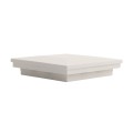 LMT 4" Sq. Ornamental Downward Low Voltage Light Post Cap (Textured White)
