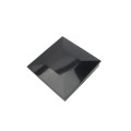4" Sq. Ornamental Low Voltage LED Lighted Vinyl Post Cap for Vinyl Fence and Railing (Cool White) Black