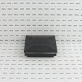 4" Sq. Ornamental Low Voltage LED Lighted Vinyl Post Cap for Vinyl Fence and Railing (Cool White) Black
