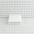 4" Sq. Ornamental Low Voltage LED Lighted Vinyl Post Cap for Vinyl Fence and Railing (Warm White) White