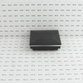 4" Sq. Ornamental Low Voltage LED Lighted Combo Vinyl Post Cap for Vinyl Fence and Railing (Warm White) Textured Black