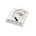 4 1/2" Sq. Ornamental Downward Low Voltage LED Lighted Post Cap - 1793W-5K - White