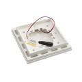 4 1/2" Sq. Ornamental Downward Low Voltage LED Lighted Post Cap - 1793W-5K - White