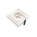 4 1/4" Sq. Ornamental Low Voltage LED Lighted Vinyl Post Cap For AZEK/TimberTech Post Sleeves (Low Gloss White)