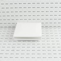 4 1/4" Sq. Ornamental Low Voltage LED Lighted Vinyl Post Cap for Vinyl Fence and Railing (Warm White) White