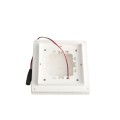 4 1/4" Sq. Ornamental Low Voltage LED Lighted Vinyl Post Cap for Vinyl Fence and Railing (Cool White) White 