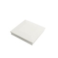 4 1/2" Sq. Ornamental Low Voltage LED Lighted Vinyl Post Cap for Vinyl Fence and Railing (Warm White) White