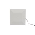 4 1/4" Sq. Ornamental Low Voltage LED Lighted Combo Post Cap - 1796W-3K - White