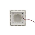 4 1/4" Sq. Ornamental Low Voltage LED Lighted Combo Post Cap - 1796W-3K - White