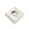 4 1/2" Sq. Ornamental Low Voltage LED Lighted Combo Vinyl Post Cap for Vinyl Fence and Railing (Cool White) White