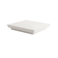 5.5" Sq. Ornamental Downward Low Voltage LED Lighted Vinyl Post Cap for Vinyl Fence and Railing (Cool White) White