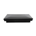 5 1/2" Sq. Ornamental Downward Low Voltage LED Lighted Vinyl Post Cap For AZEK/TimberTech Post Sleeves (Low Gloss Black)
