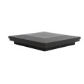 5 1/2" Sq. Ornamental Downward Low Voltage LED Lighted Vinyl Post Cap For AZEK/TimberTech Post Sleeves (Low Gloss Black)