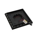 5 1/2" Sq. Ornamental Downward Low Voltage LED Lighted Vinyl Post Cap For AZEK/TimberTech Post Sleeves (Low Gloss Black)