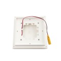 5" Sq. Ornamental Low Voltage LED Lighted Vinyl Post Cap for Vinyl Fence and Railing (Warm White) White