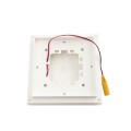 5" Sq. Ornamental Low Voltage LED Lighted Vinyl Post Cap for Vinyl Fence and Railing (Warm White)  White