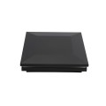 5 1/2" Sq. Ornamental Low Voltage LED Lighted Vinyl Post Cap For AZEK/TimberTech Post Sleeves (Low Gloss Black)