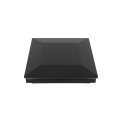 5 1/2" Sq. Ornamental Low Voltage Post Cap For AZEK/TimberTech® Post Sleeves - LMT 1803 (Low Gloss Black)
