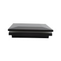 5 1/2" Sq. Ornamental Low Voltage LED Lighted Vinyl Post Cap For AZEK/TimberTech Post Sleeves (Low Gloss Black)