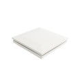 5 1/2" Sq. Ornamental Low Voltage LED Lighted Vinyl Post Cap for Vinyl Fence and Railing (Cool White) White