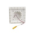 5" Sq. Ornamental Low Voltage LED Lighted Combo Post Cap - 1804W-3K - White