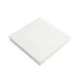 5" Sq. Ornamental Low Voltage LED Lighted Combo Vinyl Post Cap for Vinyl Fence and Railing (Warm White) White