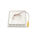 5" Sq. Ornamental Low Voltage LED Lighted Combo Vinyl Post Cap for Vinyl Fence and Railing (Warm White) White