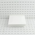 5" Sq. Ornamental Low Voltage LED Lighted Combo Vinyl Post Cap for Vinyl Fence and Railing (Cool White) White