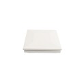 5" Sq. Ornamental Low Voltage LED Lighted Combo Vinyl Post Cap for Vinyl Fence and Railing (Cool White) White