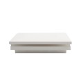 5 1/2" Sq. Ornamental Low Voltage LED Lighted Combo Vinyl Post Cap for Vinyl Fence and Railing (Warm White) White
