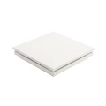 5 1/2" Sq. Ornamental Low Voltage LED Lighted Combo Vinyl Post Cap for Vinyl Fence and Railing (Warm White) White