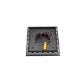 5 1/2" Sq. Ornamental Low Voltage LED Lighted Combo Vinyl Post Cap for Vinyl Fence and Railing