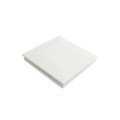 5 1/2" Sq. Ornamental Low Voltage LED Lighted Combo Vinyl Post Cap for Vinyl Fence and Railing (Cool White) White