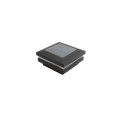 2.5? Sq. Ornamental Solar LED Lighted Vinyl Post Cap for Vinyl Fence and Railing (Textured Black)