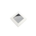 2.5" Sq. Ornamental Solar LED Lighted Vinyl Post Cap for Vinyl Fence and Railing (White)