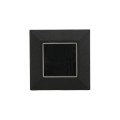 LMT 1821TB 3” Sq. Ornamental Solar LED Lighted Vinyl Post Cap - Textured Black