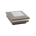 3" Sq. Ornamental Solar Light Post Cap (Default)