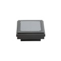 2" Sq. Ornamental Downward Solar LED Lighted Vinyl Post Cap for Vinyl Fence and Railing (Textured Black)