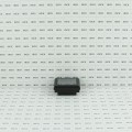 2" Sq. Ornamental Downward Solar LED Lighted Vinyl Post Cap for Vinyl Fence and Railing (Textured Black)