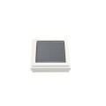 2" Sq. Ornamental Downward Solar LED Lighted Vinyl Post Cap for Vinyl Fence and Railing (White)