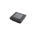 2.5? Sq. Ornamental Downward Solar LED Lighted Vinyl Post Cap for Vinyl Fence and Railing (Textured Black)