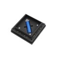 2.5? Sq. Ornamental Downward Solar LED Lighted Vinyl Post Cap for Vinyl Fence and Railing (Textured Black)