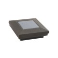 3" x 3" Ornamental Downward Solar Light Post Cap - Textured Bronze