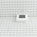 3" Sq. Ornamental Downward Solar LED Lighted Vinyl Post Cap for Vinyl Fence and Railing (White)