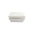 4" Sq. Neptune Halo Low Voltage LED Lighted Vinyl Post Cap for Vinyl Fence and Railing (Cool White) White