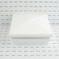 5" Sq. Neptune Halo Low Voltage LED Lighted Vinyl Post Cap for Vinyl Fence and Railing (Warm White)
