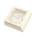 5" x 5" Neptune Halo Low Voltage (Cool White LED) Lighted Vinyl Post Cap - White