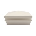 5" x 5" Neptune Halo Low Voltage (Cool White LED) Lighted Vinyl Post Cap - White