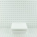 5" x 5" Neptune Halo Low Voltage (Cool White LED) Lighted Vinyl Post Cap - White