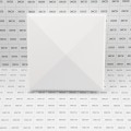 LMT 5.625" Sq. Neptune Halo Low Voltage LED Lighted Vinyl Post Cap - White 1836-LED-W-3K